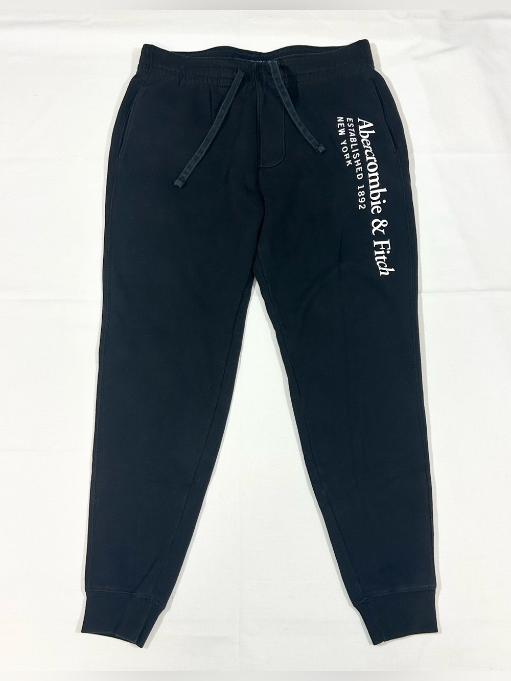 Abercrombie & Fitch Men’s Small Joggers Soft A&F Fleece Elastic Waist Drawstring